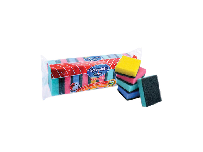 arix-splendelli-sponge-scourers-5-1-free-5-pieces-multicolour