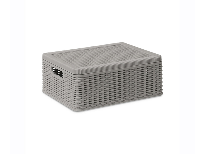 decora-multipurpose-storage-box-with-lid-grey-38cm-x-30cm-x-15cm