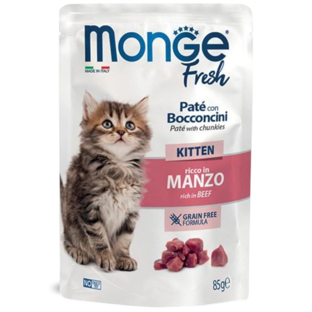 monge-fresh-kitten-grain-free-beef-pâté-with-chunks-wet-cat-food-85g