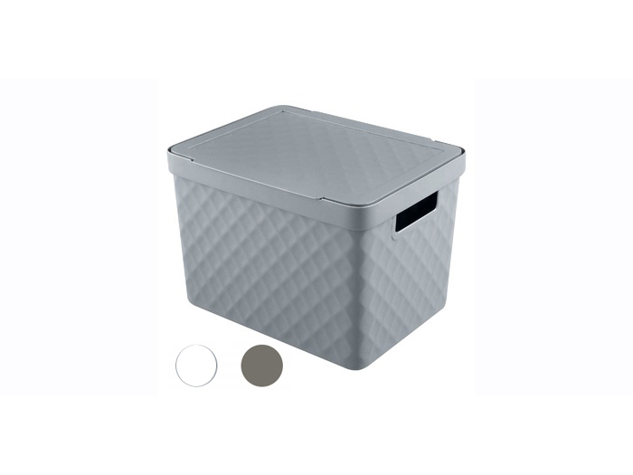 heidrun-diamond-storage-box-with-lid-17-5l-3-assorted-colours-36cm-x-27cm-x-23cm