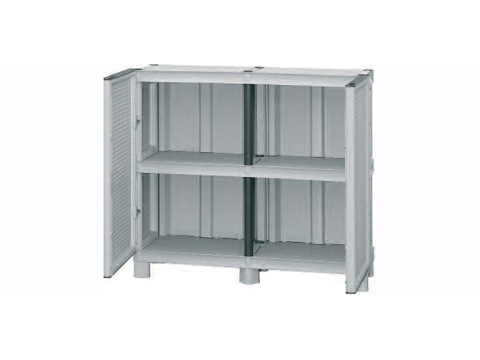 artplast-plastic-resin-low-2-door-storage-cabinet-grey-100cm-x-39cm-x-92cm