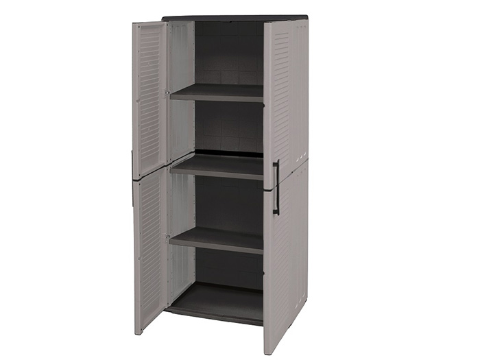 artplast-full-height-plastic-storage-cabinet-with-3-internal-shelves-grey-68cm-x-37cm-x-163cm