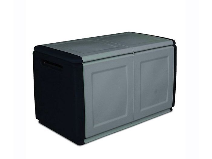 artplast-polypropylene-storage-trunk-grey-and-black-290l-96cm-x-53cm-x-57cm