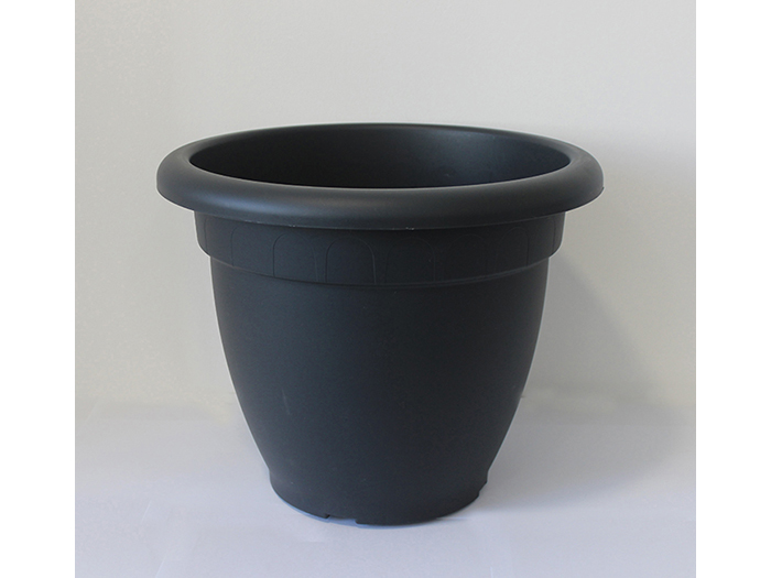 artplast-round-plastic-bell-flower-pot-dark-grey-40cm