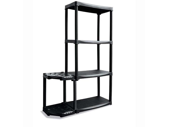 artplast-4-tier-polypropylene-shelving-system-with-angeled-holder-black-60cm-x-30cm-x-133cm