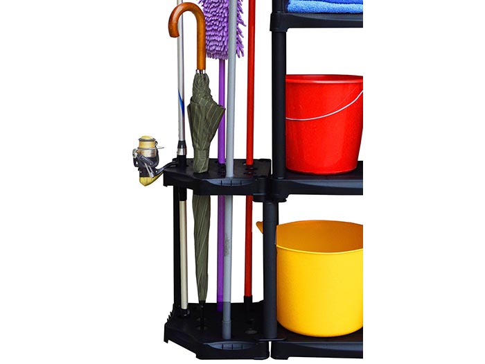 artplast-4-tier-polypropylene-shelving-system-with-angeled-holder-black-60cm-x-30cm-x-133cm