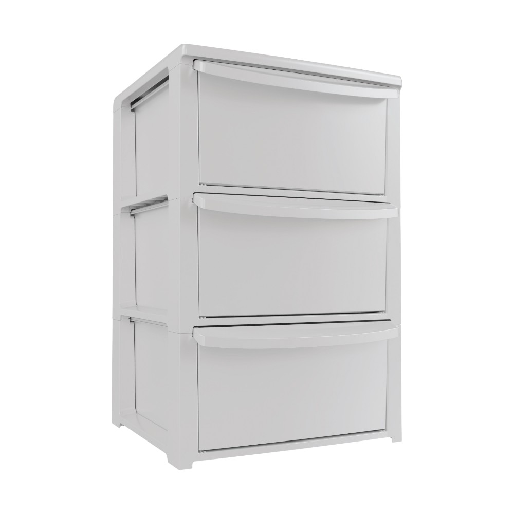 artplast-chest-of-drawers-3-drawers-woven-effect-polypropylene-white