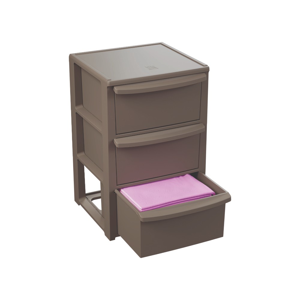 artplast-chest-of-drawers-3-drawers-woven-effect-polypropylene-taupe
