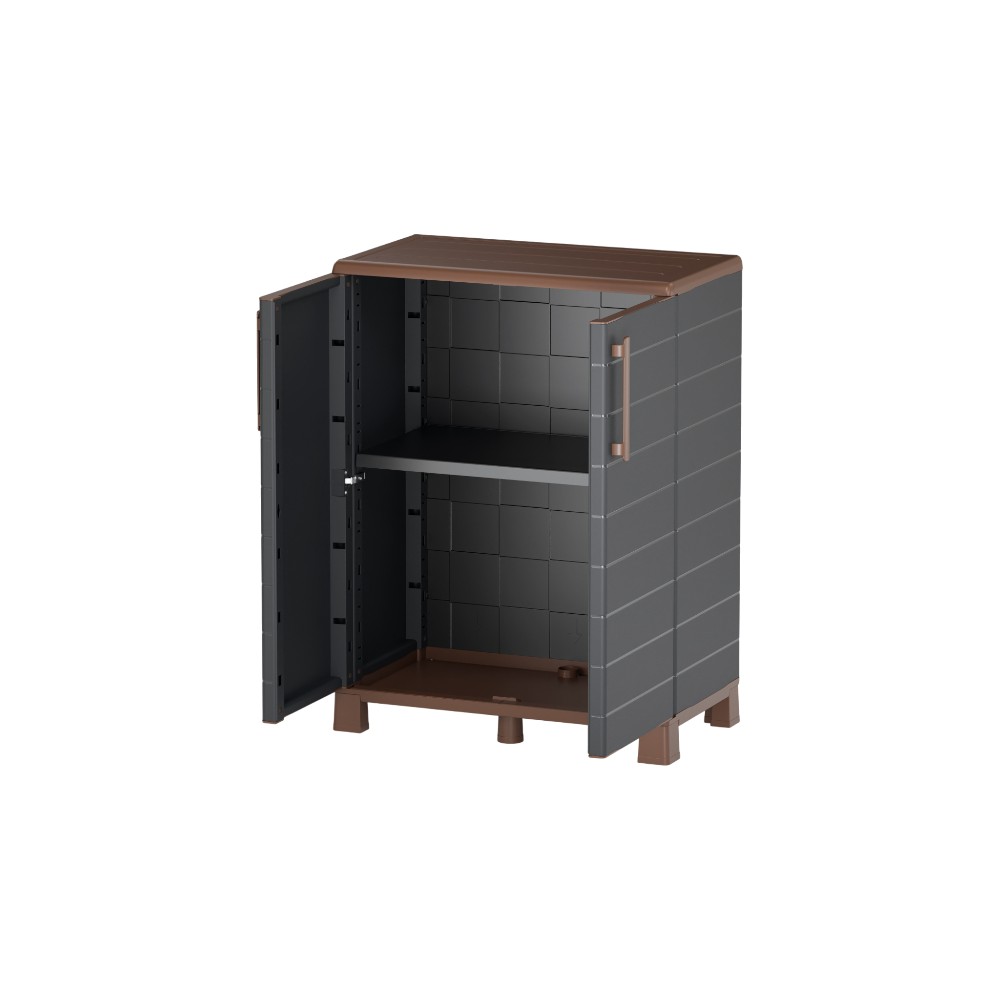 artplast-storage-cabinet-1-shelf-linea-portofino-polypropylene-grey-and-brown