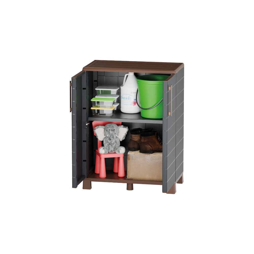 artplast-storage-cabinet-1-shelf-linea-portofino-polypropylene-grey-and-brown