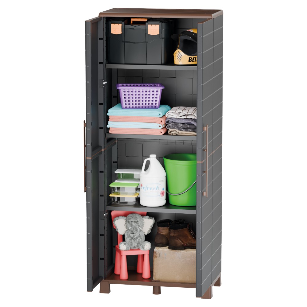 artplast-storage-cabinet-3-shelves-linea-portofino-polypropylene-grey-and-brown
