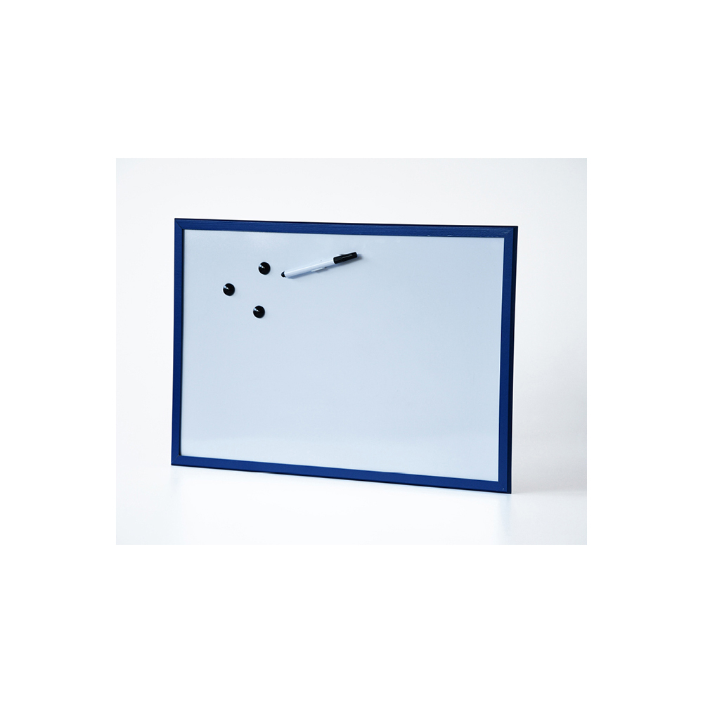 magnetic-white-board-with-blue-frame-60cm-x-40cm