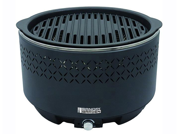 sandrigarden-battery-operated-barbecue-sg-31g-smoke-free-cast-iron