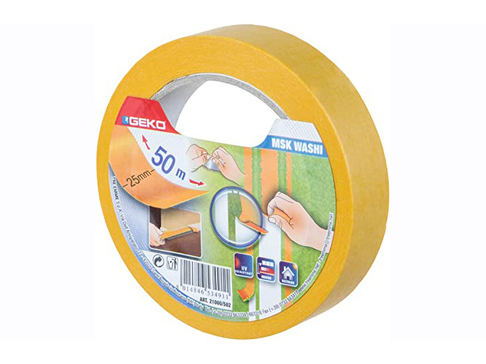 geko-msk-washi-masking-tape-yellow-25mm-x-50m