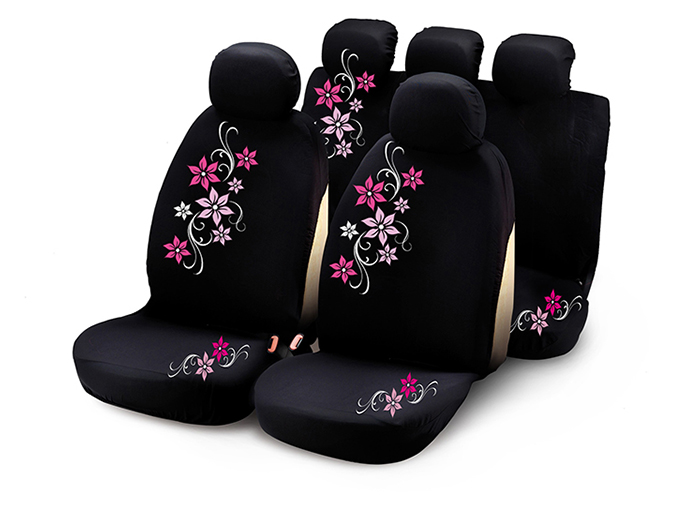 design-flower-car-covers-black