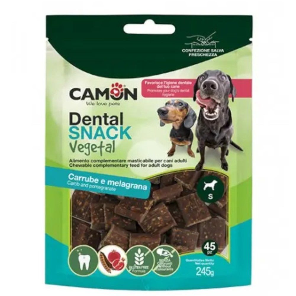 camon-dentyvegs-small-carob-and-pomegranate-dental-dog-chews