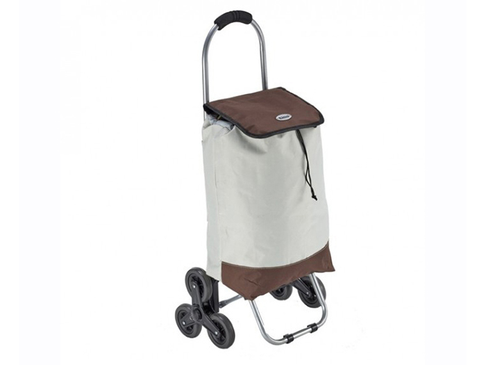 spesa-triple-wheeled-shopping-trolley-bag-beige-brown-25l