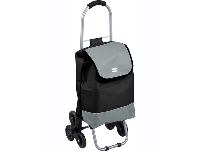 spesa-triple-wheeled-shopping-trolley-bag-black-grey-25l