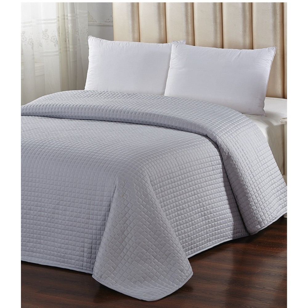 bedspread-porto-quilt-polyester-grey-queen-size-250-cm-x-250-cm