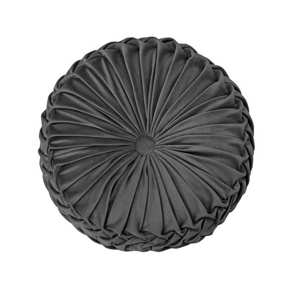 imperial-velvet-polyester-round-cushion-grey-35cm