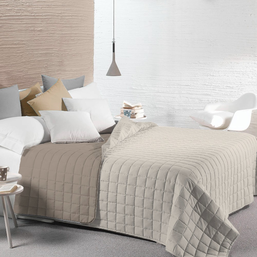 bedspread-bea-bicolour-quilt-polyester-beige-single-170-cm-x-260-cm