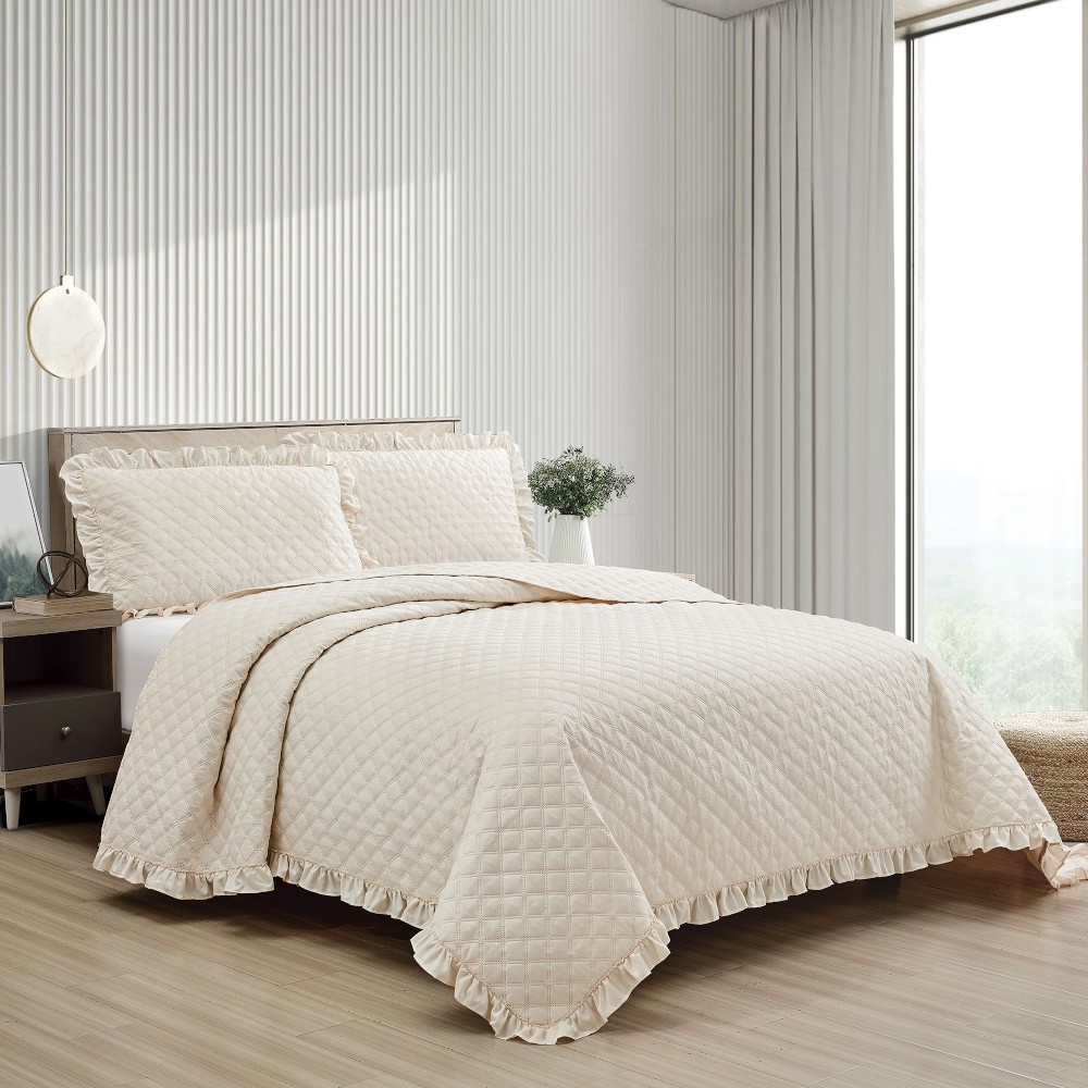 zambetti-pazzie-d’amore-double-bed-quilted-bedspread-cream-250-×-250-cm