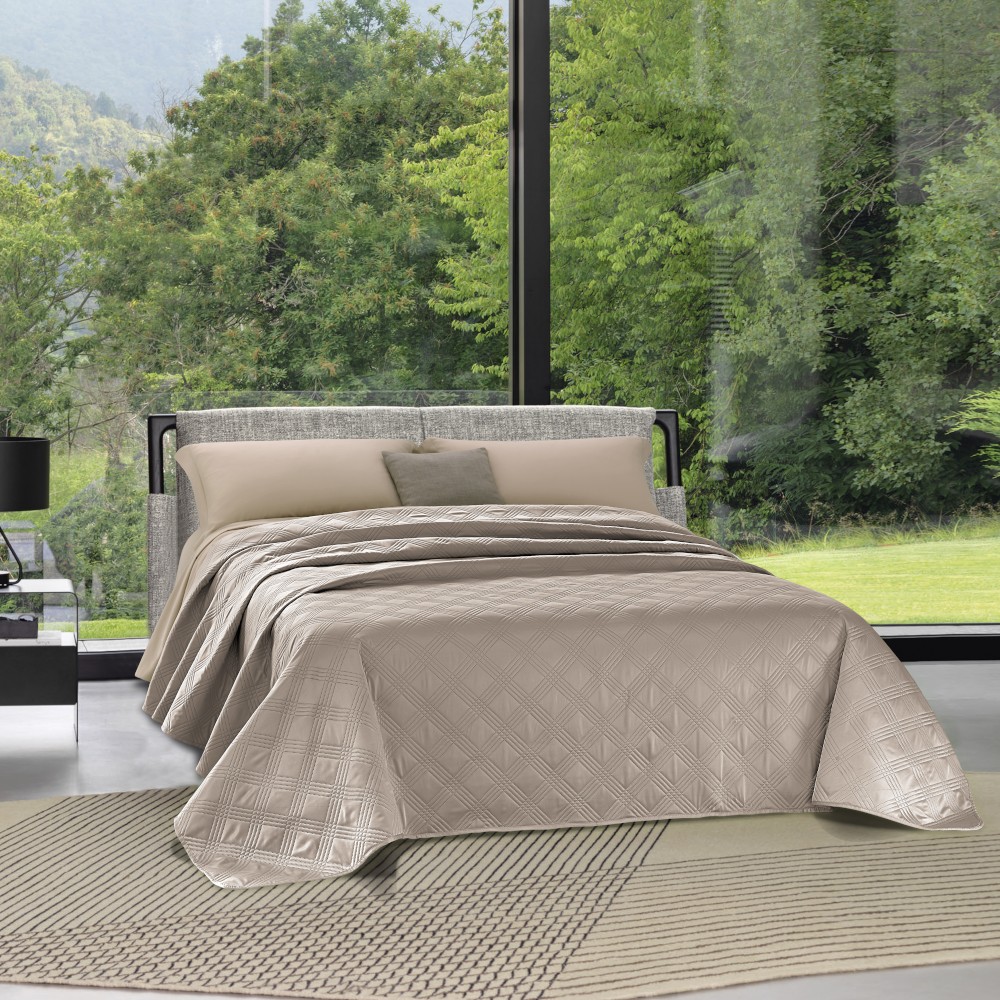 zambetti-birmingham-double-bed-satin-quilted-bedspread-taupe-250-×-250-cm