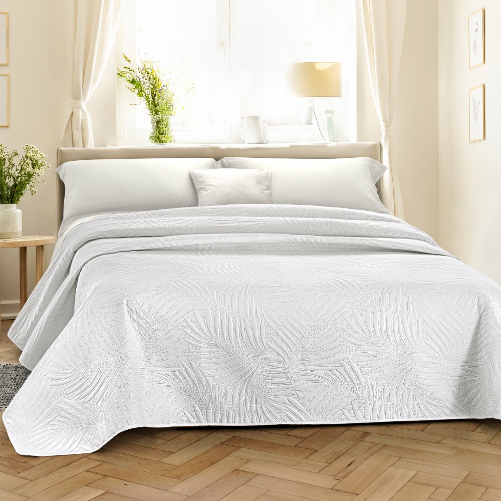 bedspread-manaus-quilt-polyester-white-single-170-cm-x-250-cm