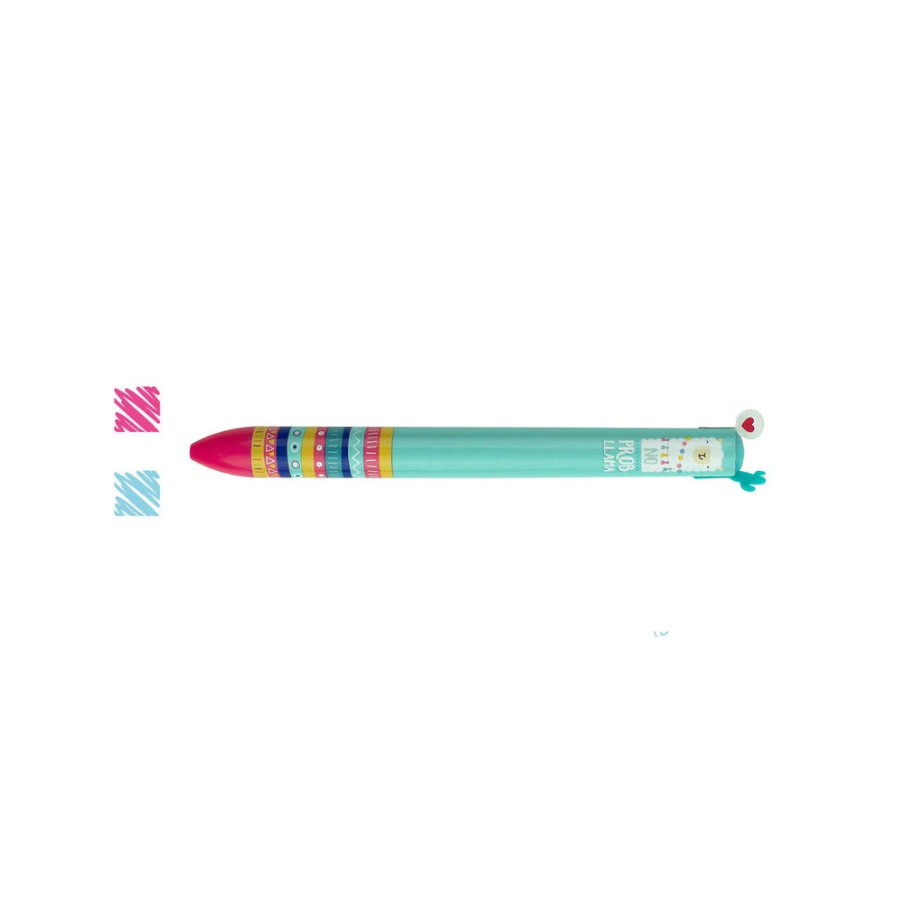 legami-milano-llama-click-clack-two-colour-ballpoint-pen