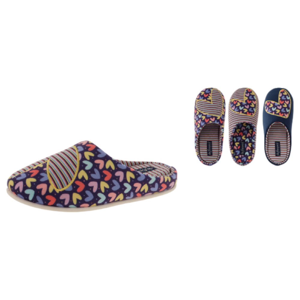 home-slippers-open-back-for-women-3-assorted-designs-hearts-and-stripes-size-36-41