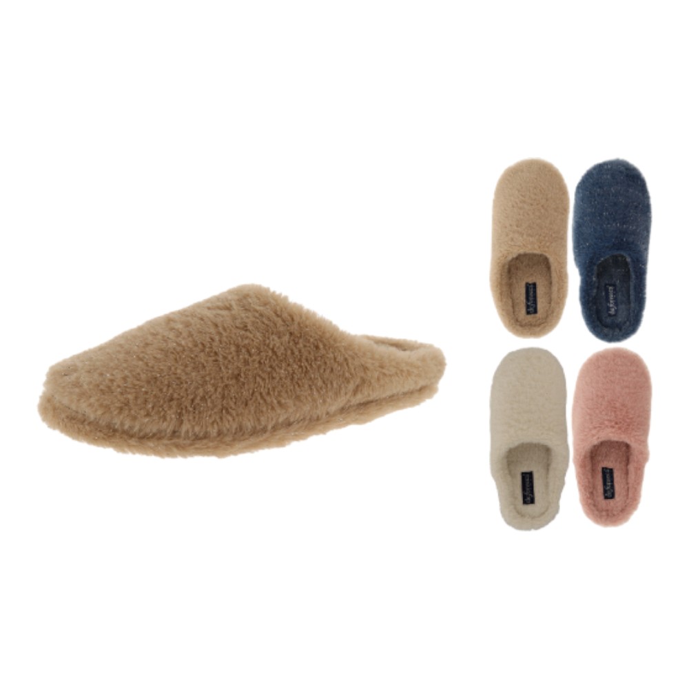 home-slippers-open-back-for-women-4-assorted-colours-furry-size-36-41