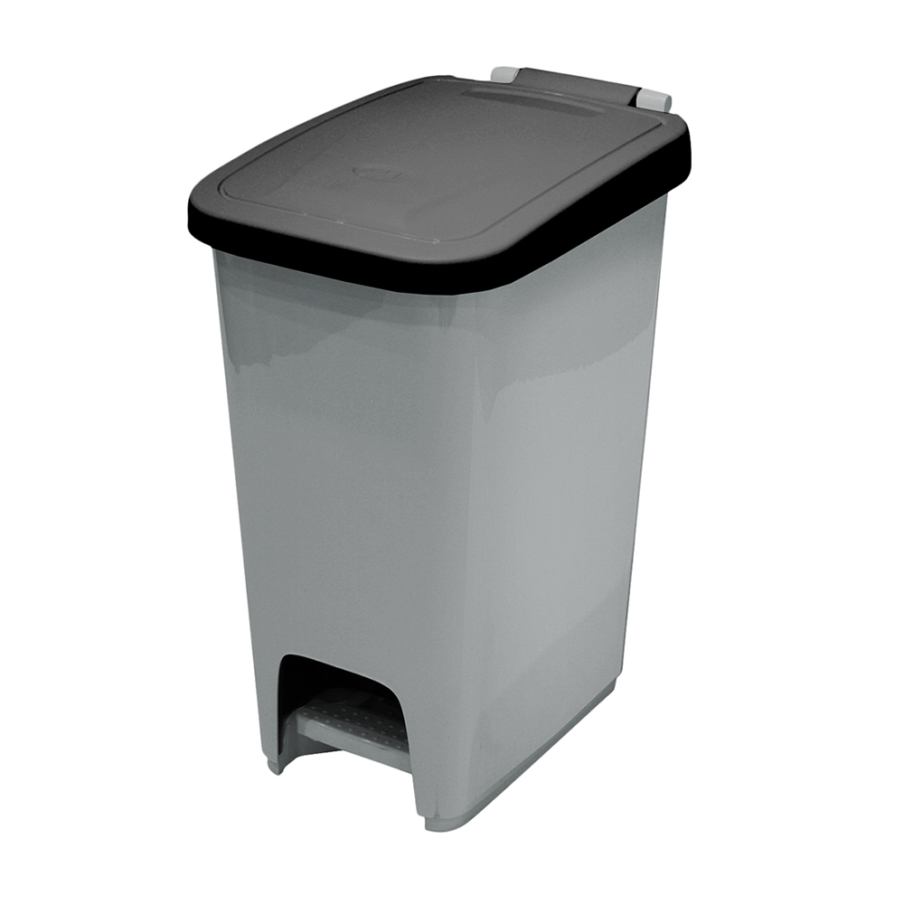 eco-pedal-waste-bin-silver-black-27l