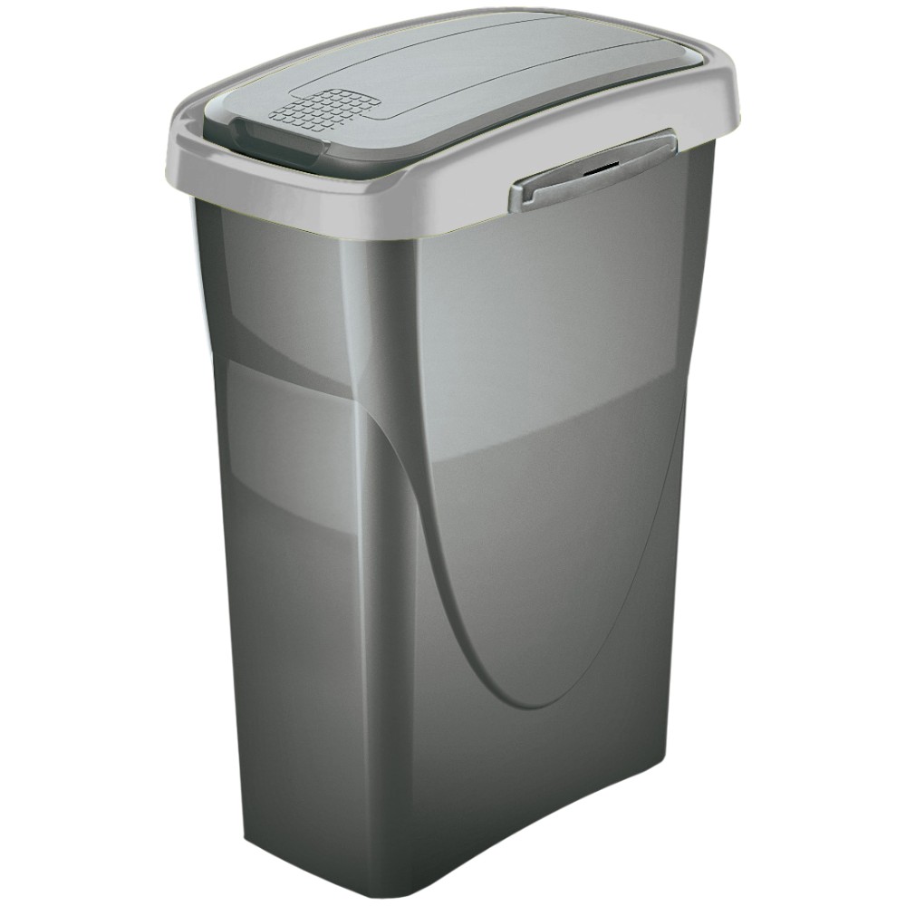 m-home-ecoswing-recycling-bin-25l-anthracite-silver