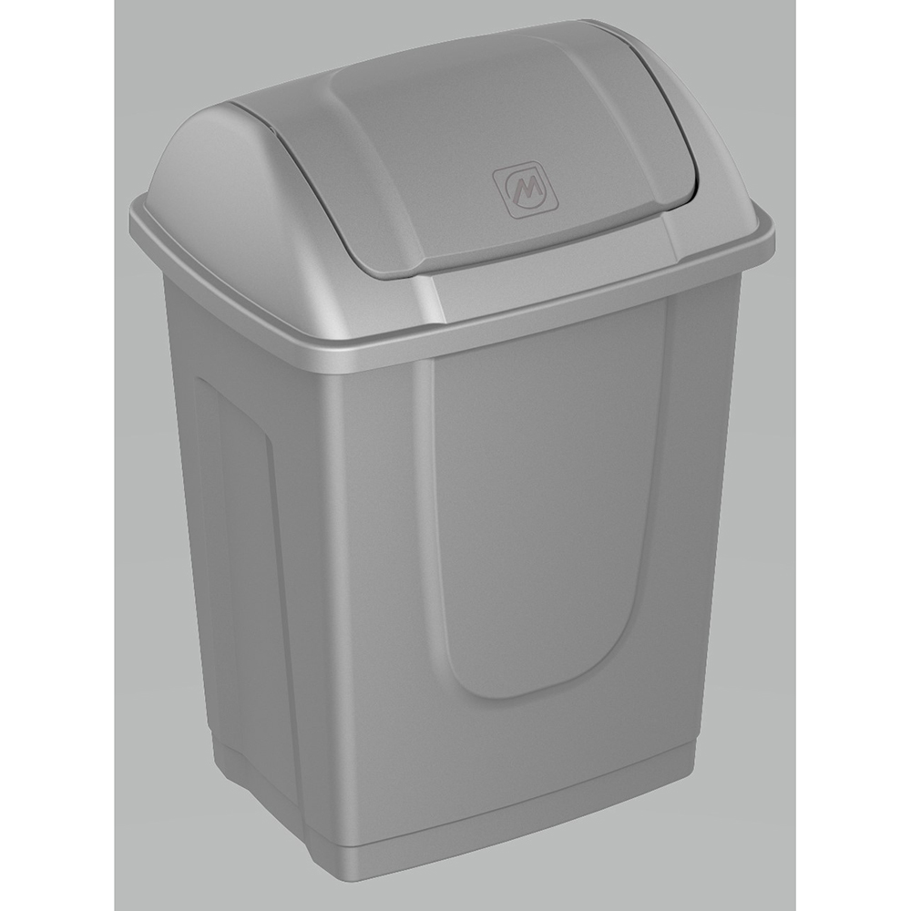 swing-top-waste-bin-silver-10l
