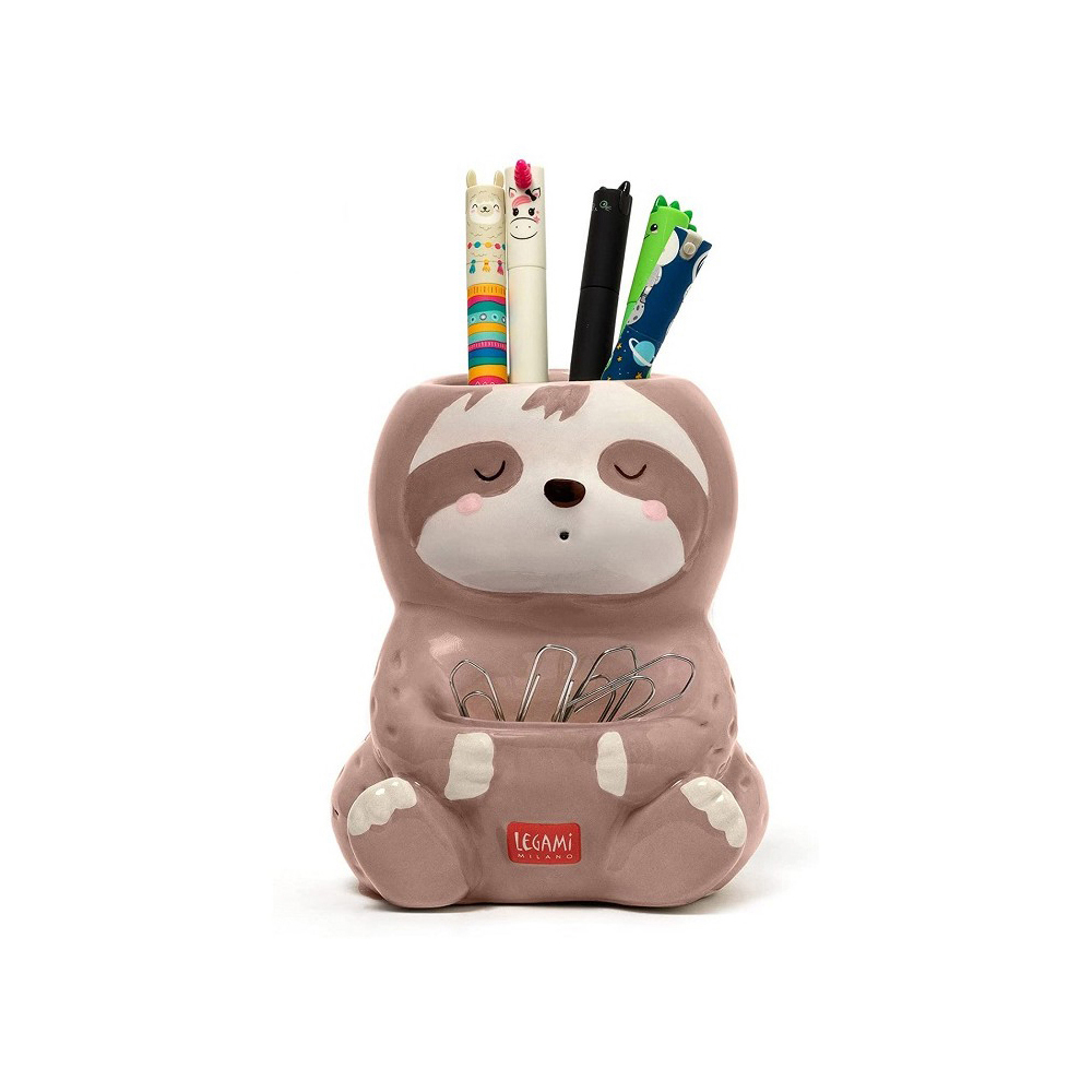 legami-milano-desk-friends-ceramic-pen-holder-sloth