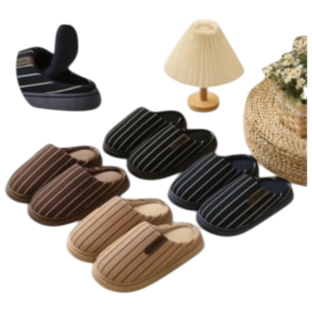 due-mele-men’s-fine-stripe-bed-slippers