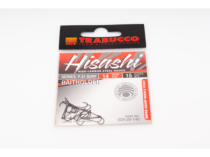 trabucco-hisashi-hook-f31-baitholder-size-14-x15-pieces