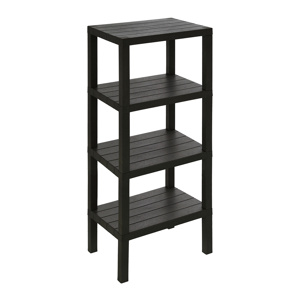 woody-plastic-4-tier-shelf-black-29cm-x-100cm