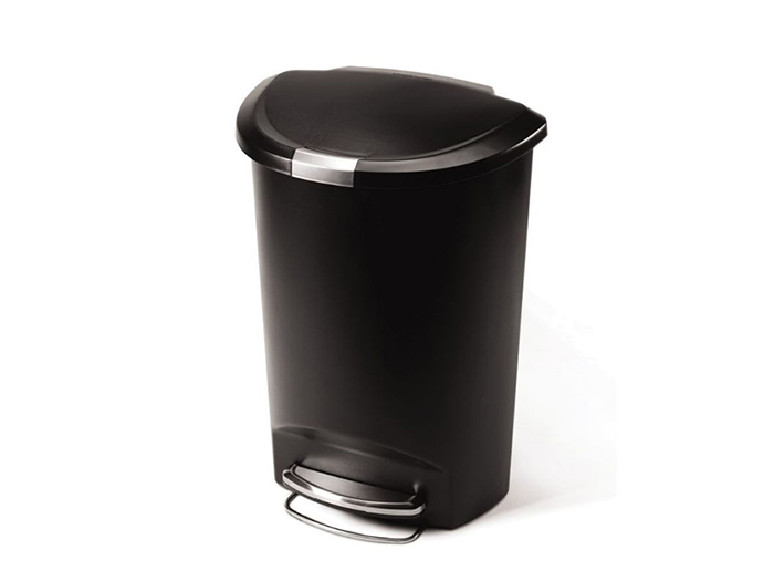 simplehuman-semi-round-plastic-waste-pedal-bin-black-50l