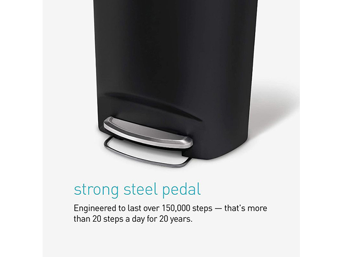 simplehuman-semi-round-plastic-waste-pedal-bin-black-50l