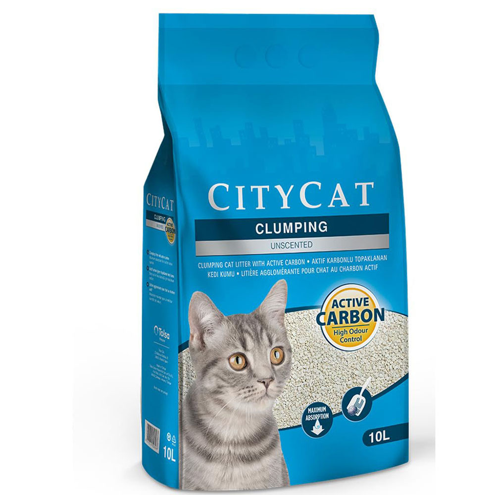 city-cat-clumping-unscented-cat-litter-10l