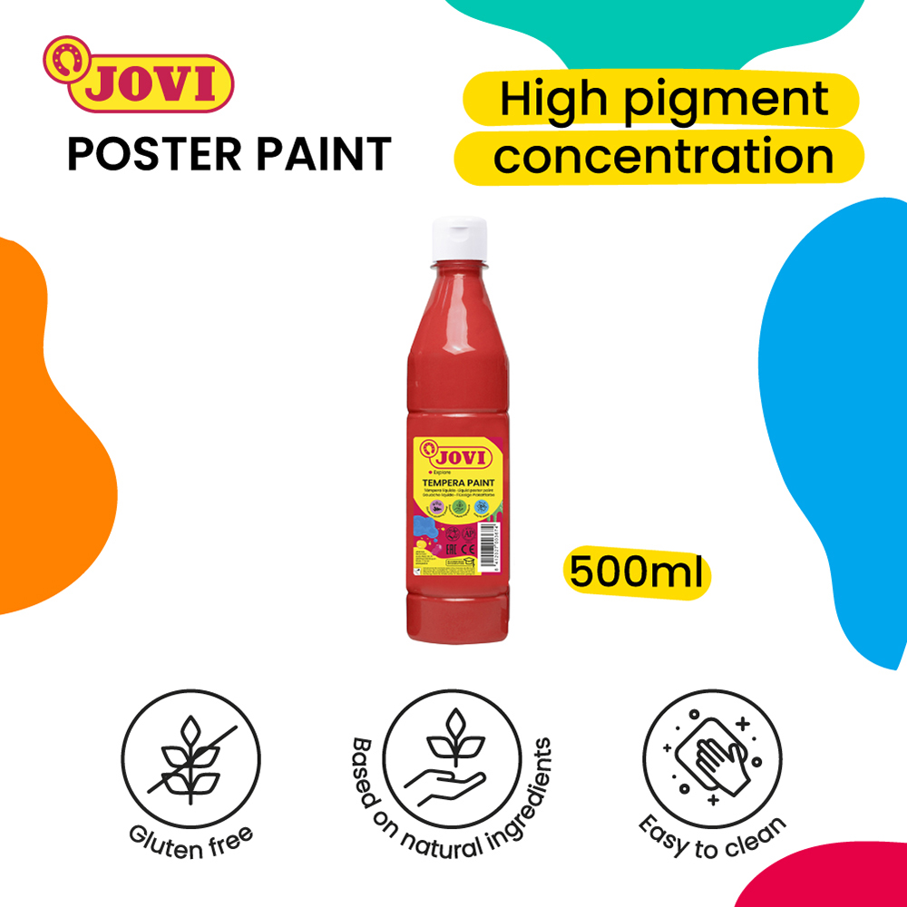 jovi-poster-colour-paint-red-500-ml