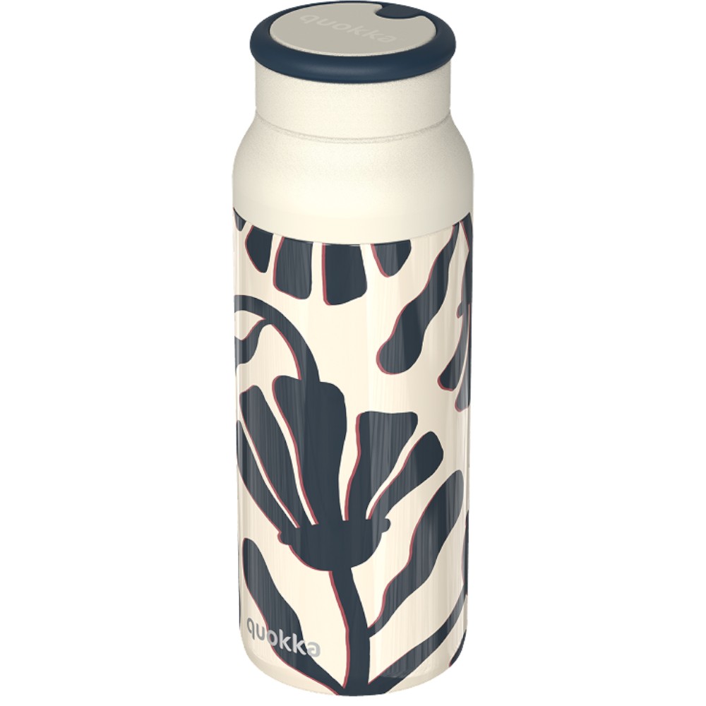 quokka-echo-thermal-stainless-steel-with-silicone-handle-abstract-leaves-690ml