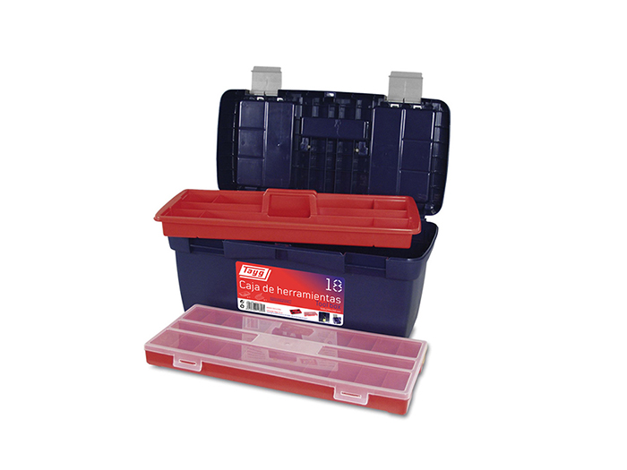 tayg-plastic-tool-box-with-tray-organizer-blue-58cm-x-29cm