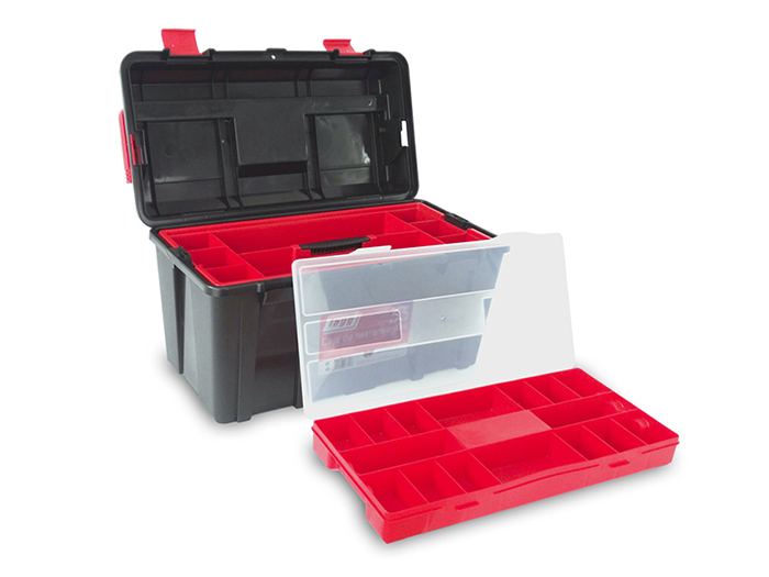 tayg-plastic-toolbox-with-tray-organizer-black-48cm-x-25-8cm