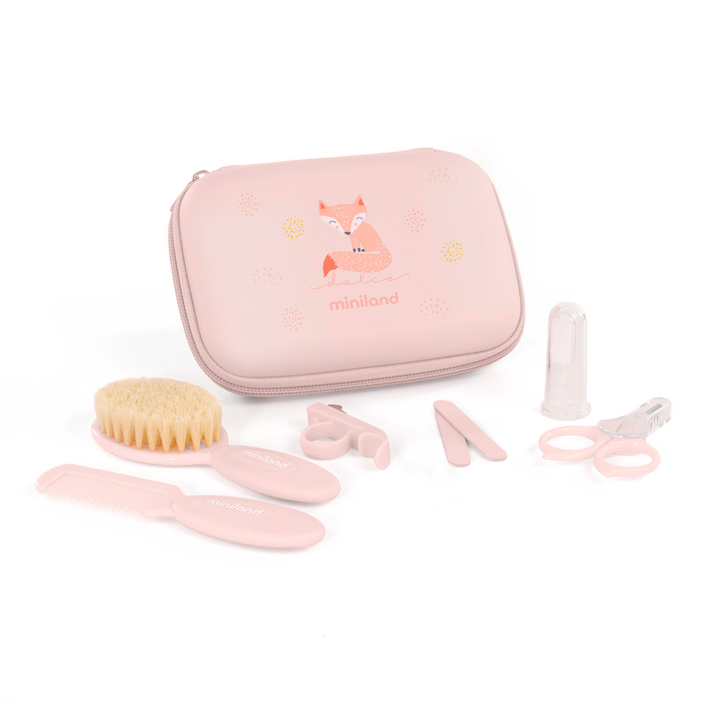 miniland-baby-grooming-kit-candy-pink