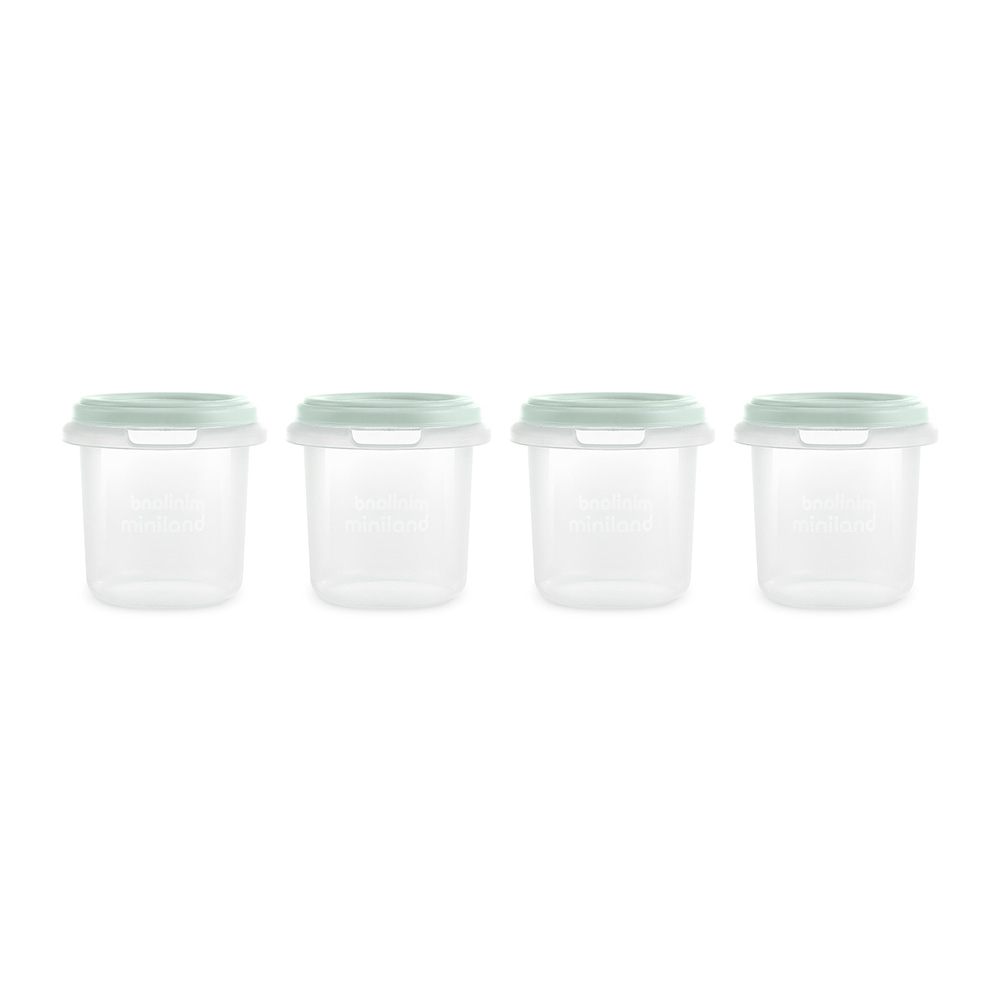 miniland-hermisized-baby-food-containers-set-of-4-pieces-mint-green-200ml