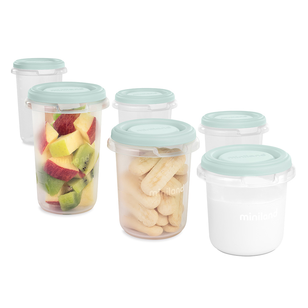miniland-hermisized-baby-food-containers-set-of-6-pieces-mint-green