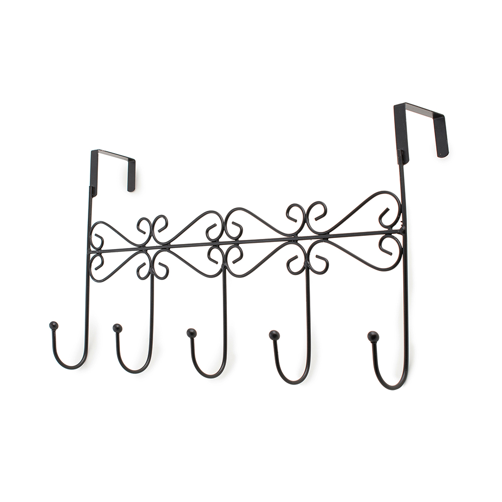 steel-5-hangers-hook-rail-black-matte-39-3cm-x-11-1cm-x-22-7cm