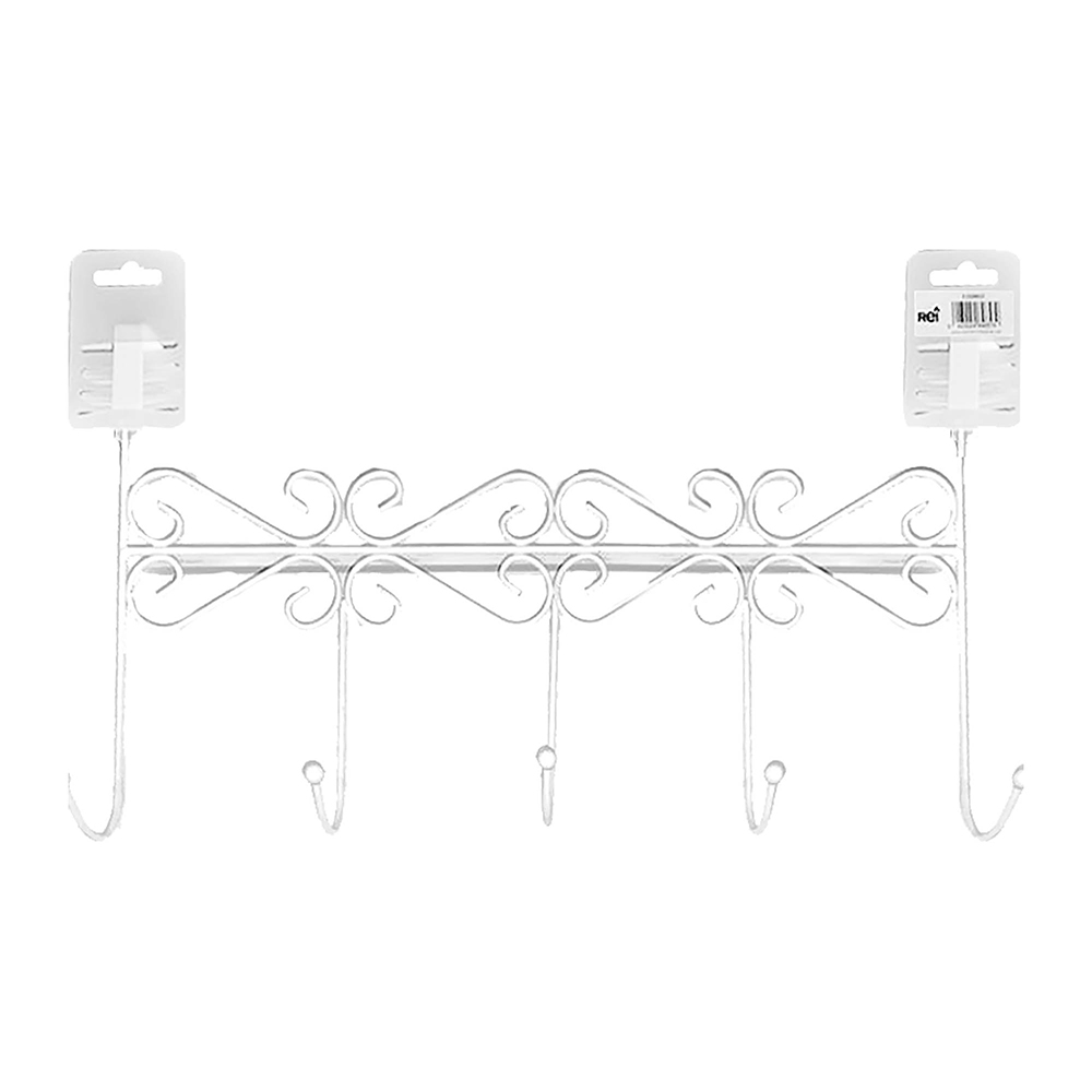 steel-5-hangers-hook-rail-white-matte-39-3cm-x-11-1cm-x-22-7cm